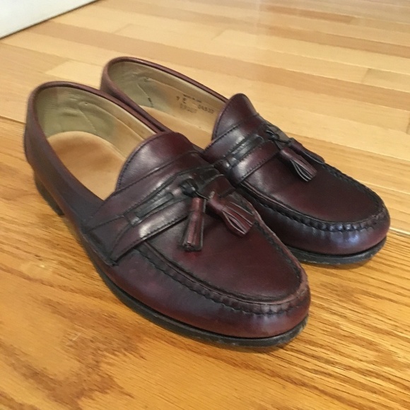Footjoy Mens Tassel Dress Loafer Size 9 Burgundy